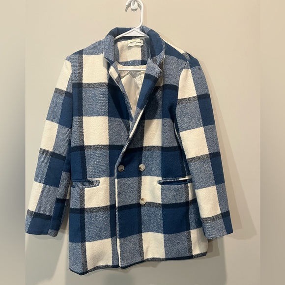 Goodnight Macaroon Plaid Jacket Size Medium - Picture 2 of 7